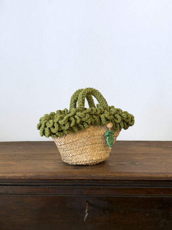 COFFA RICCIA VERDE PALA - PICCOLA - immagine 3