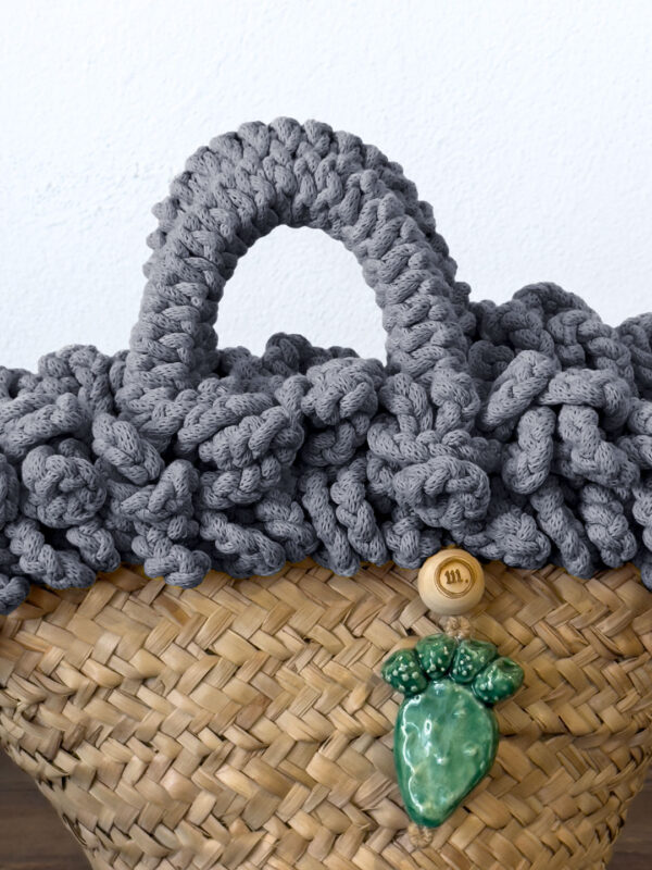 COFFA RICCIA DENIM PALA - PICCOLA - immagine 4