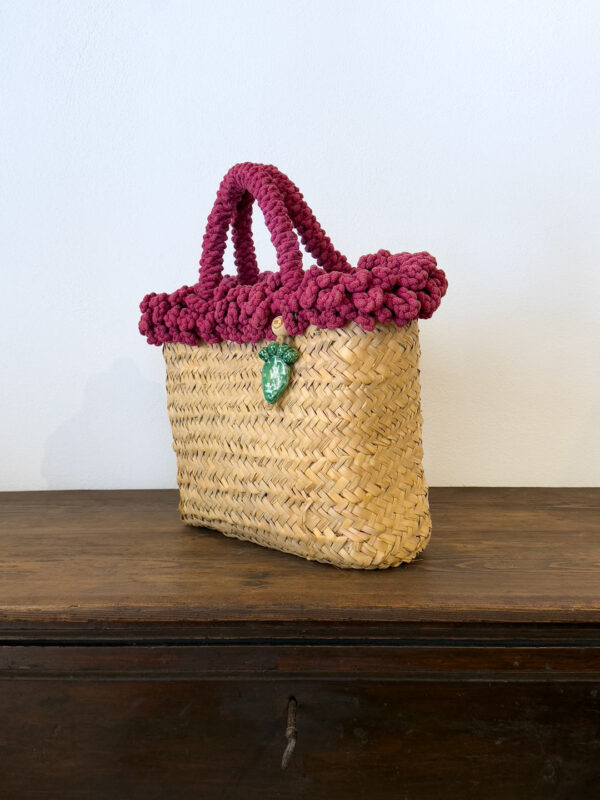 SHOPPER RICCIA CILIEGIA PALA - immagine 2