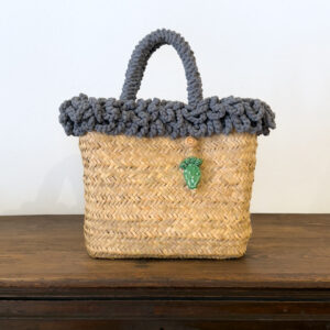 SHOPPER RICCIA DENIM PALA