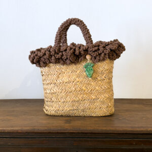 SHOPPER RICCIA MARRONE PALA
