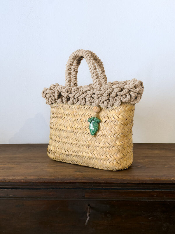 SHOPPER RICCIA PANNA PALA - immagine 2