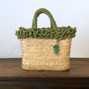 SHOPPER RICCIA VERDE PALA