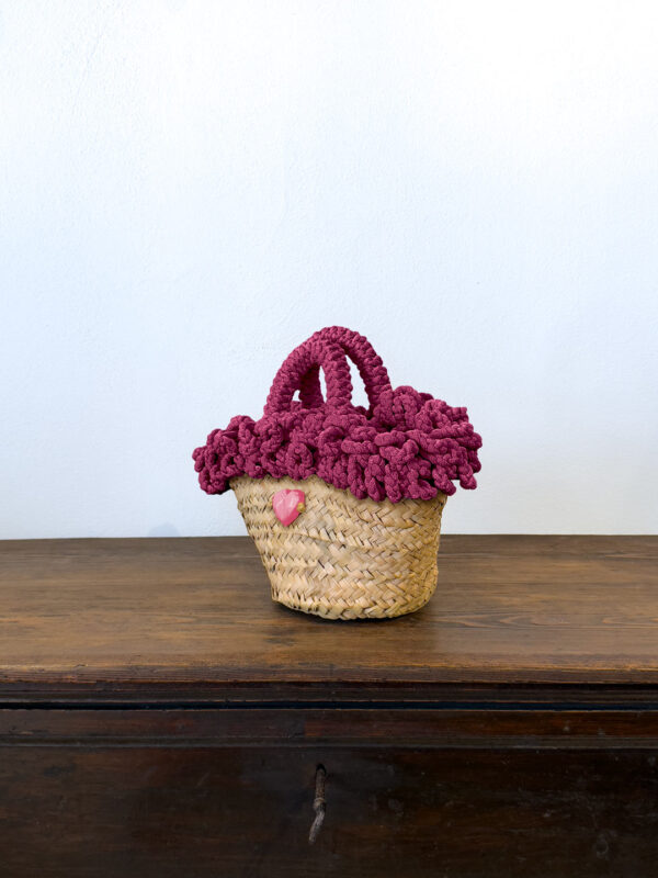 COFFA RICCIA CILIEGIA CUORE - PICCOLA - immagine 2