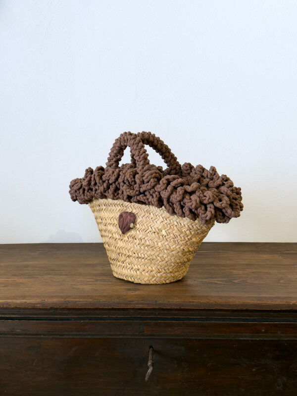 COFFA RICCIA MARRONE CUORE - MEDIA - immagine 2
