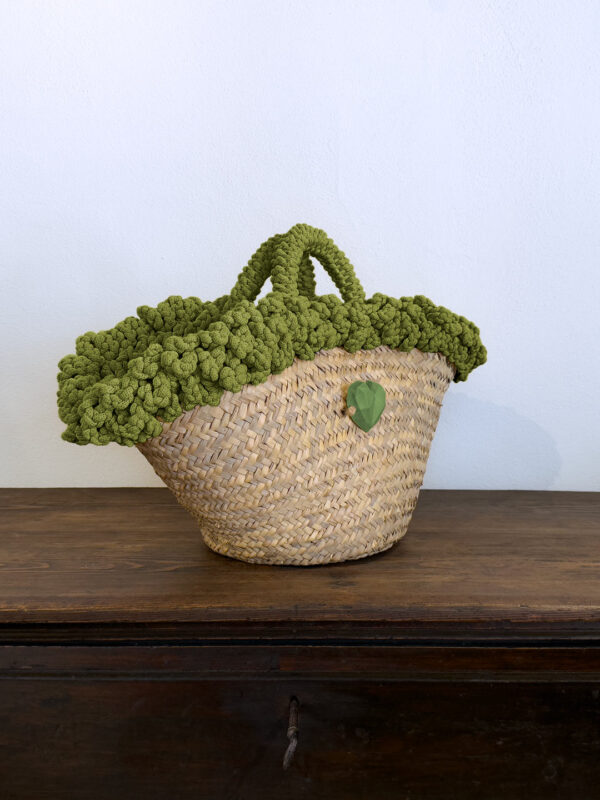 COFFA RICCIA VERDE CUORE - GRANDE - immagine 3