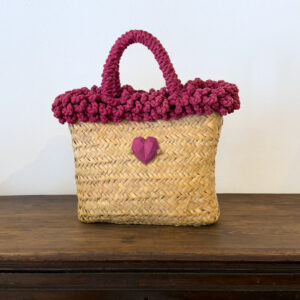 SHOPPER RICCIA CILIEGIA CUORE