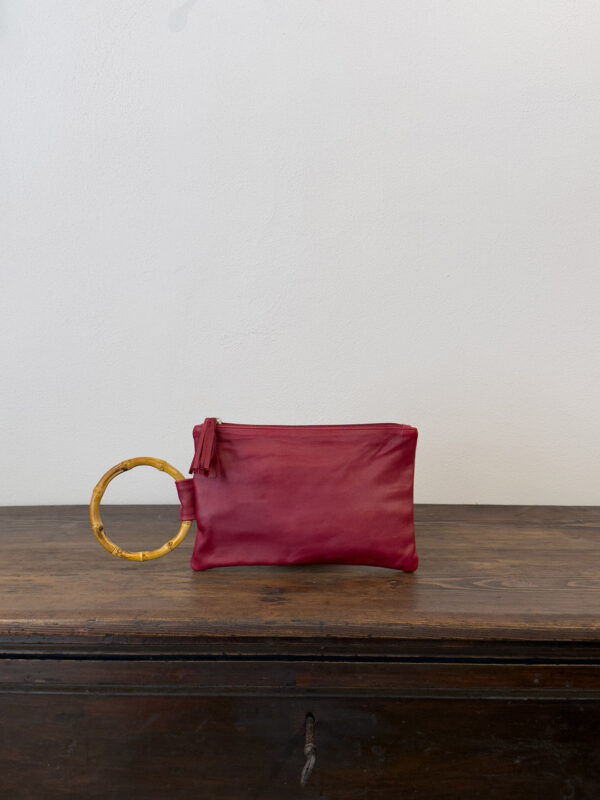 POCHETTE ARTEMIDE ROSSO BORDEAUX